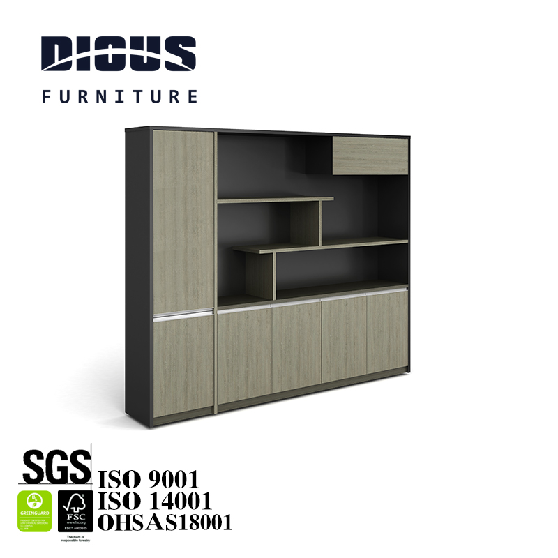 China supplier hot sale modern design wooden lateral flat shelf file cabinet