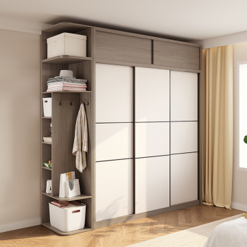 Wooden Customized Wardrobe Bedroom Furniture with Sliding Door