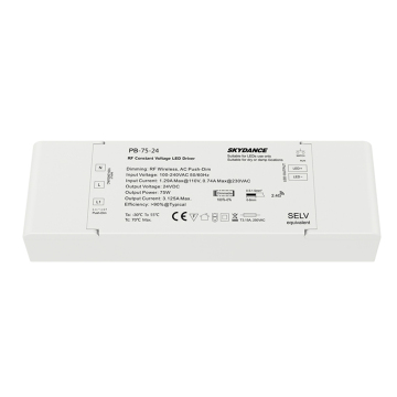75W 24V 2.4G RF 무선 LED DIM 메이블 드라이버 변압기
