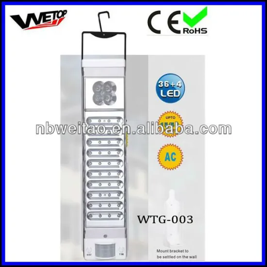 40+4 rechargeable LED emergency light with pir motion sensor