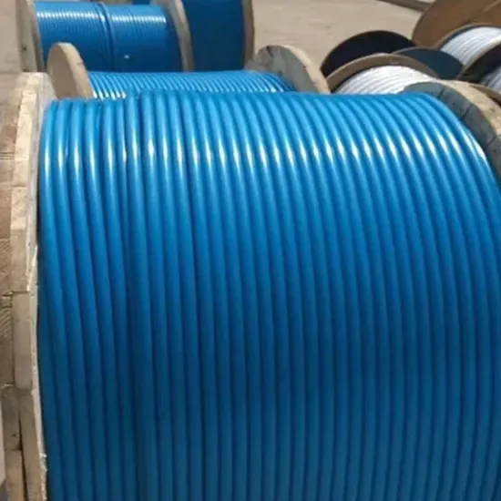 Blue Fiber Optic Cable