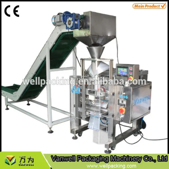 10 head weigher packing machine for potato chips/ industrial food package machine