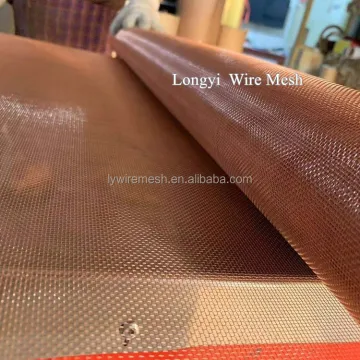 EMF RF Shielding Faraday Cage Pure Copper Wire Mesh Screen Fabric