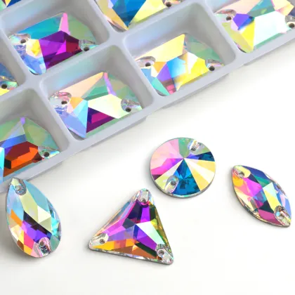 Wholesale AAAAA Crystal AB Golden Rhinestone Beads for Jewelry
