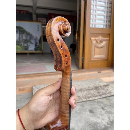 Venta caliente Profesional de alto grado Hecho a mano Hecho de bajo precio Violín de madera de arce con flamado de bajo precio