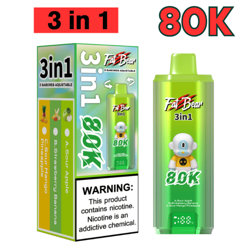 FatBear 80K Rechargeable 3 in 1 Vapers