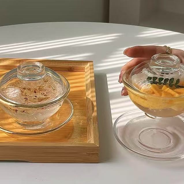Summer Essential Clear Glass Dessert Bowls