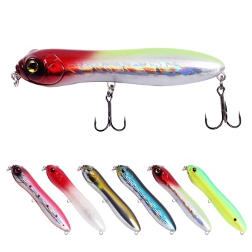 Devano 2022 New Design 125mm 30g Top Water Hard Pencil 3D Fishing Lure with BKK Hook