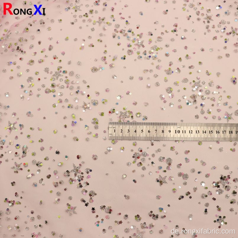 Neuer Glitzer-Tüll-Stoff mit hoher Qualität
