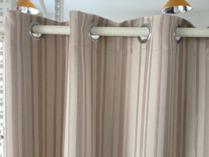 100% polyester weaving blackout curtains fabric stripe curtain fabric jacquard blackout fabric