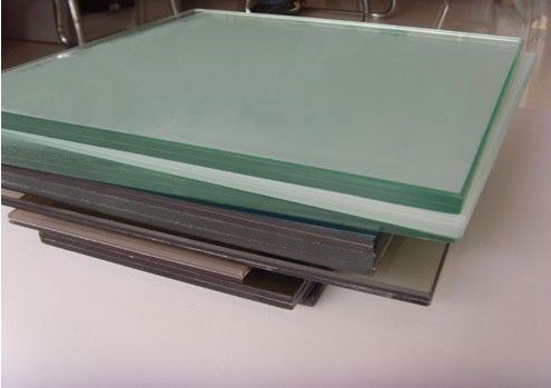 Pvb Film Laminated Tempered Glass , Toughened Safety Glass 6.38mm Thickness