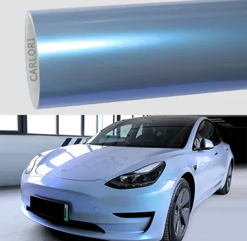 chameleon gloss blue car wrap vinyl