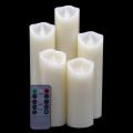 Dripless Flickering Moving Wick Led Flameless Pillar Candles
