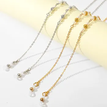 Yilanka Wholesale Fashion Metal Lanyard with Pearl Chain for Sunglasses
