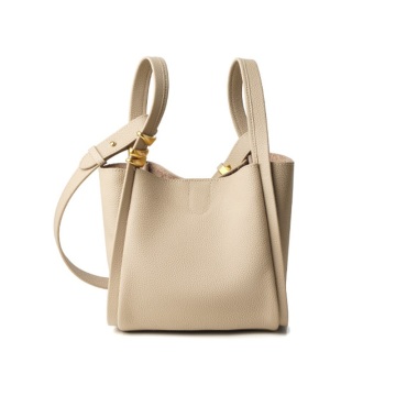 Small Bucket Bag Leather Lady Handbags