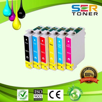 High Quality T0771/ T0772/ T0773/ T0774/ T0775/ T0776 ink cartridge for Epson Stylus Photo R260,R280,R380,RX580,RX595,RX680,Arti