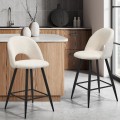 Classic Boucle and Metal Bar Chair