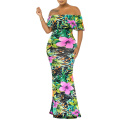 Women's Sexy Off Shoulder Maxi Dress