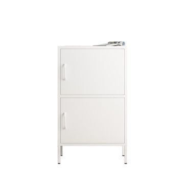 Metal Iron Household Storage Cabinet: 2 Door Side Cabinet & Cupboard