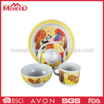 Melamine kids fancy cartoon tablewae kids set