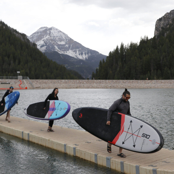 Inflatable Drop Stitch PVC SUP Board 11.6' - Aqua Bikes & Sea Kayaking