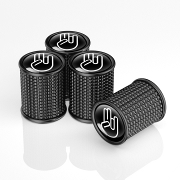 4Pcs/set Zinc Alloy Anti-theft Tire Valve Caps