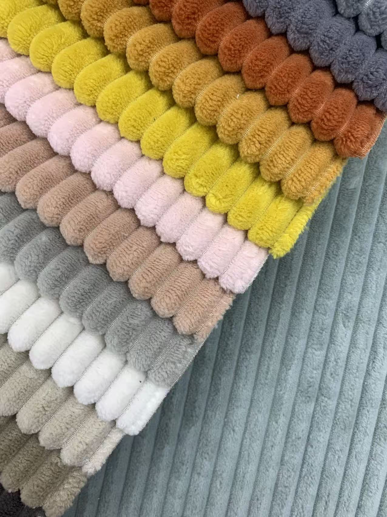Soft Ribbed Corduroy Fabric for Sofa Upholstery