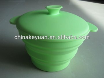 2012 hot-selling silicone foldable container
