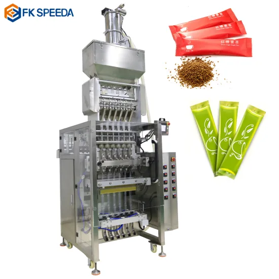 Full Automatic 4/6 Lane Salt, Sugar, and Granule Multi-Lane Bag Packing Machine