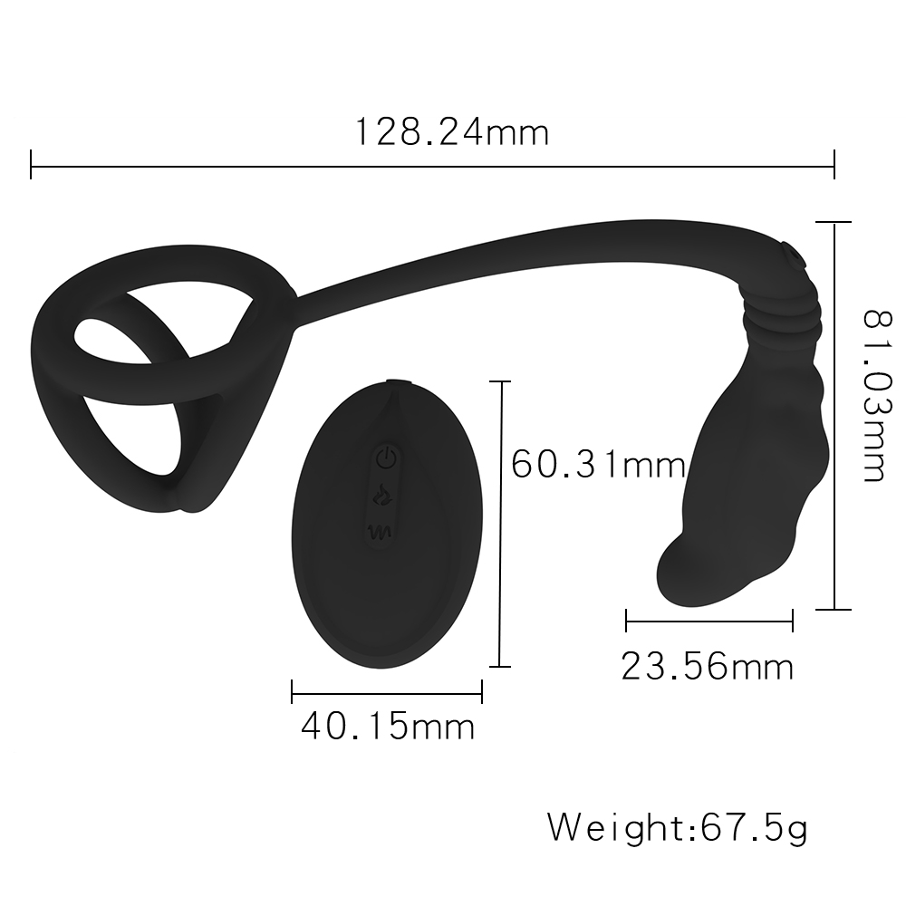 Wearable Vibrating Anal Plug With Silent USB Charging Design