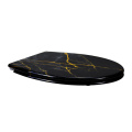 Duroplast Toilet Seat Soft Close Black Marble