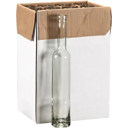 375ml Clear Bellissima Ice Wine Bottles with Bar Top Cork