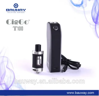 2017 trending items box mod kit 100w vape mod CigGo T100 18650 vape mod