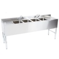 Customized Four Compartment Kitchen Sink With Drainboards