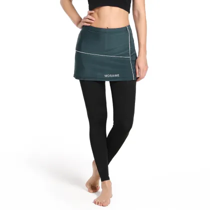 WOSAWE Women's Mesh Breathable Cycling Skirt Pants with 3D Gel Pad