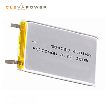 3.7V/1300mAh 554060 Lithium battery