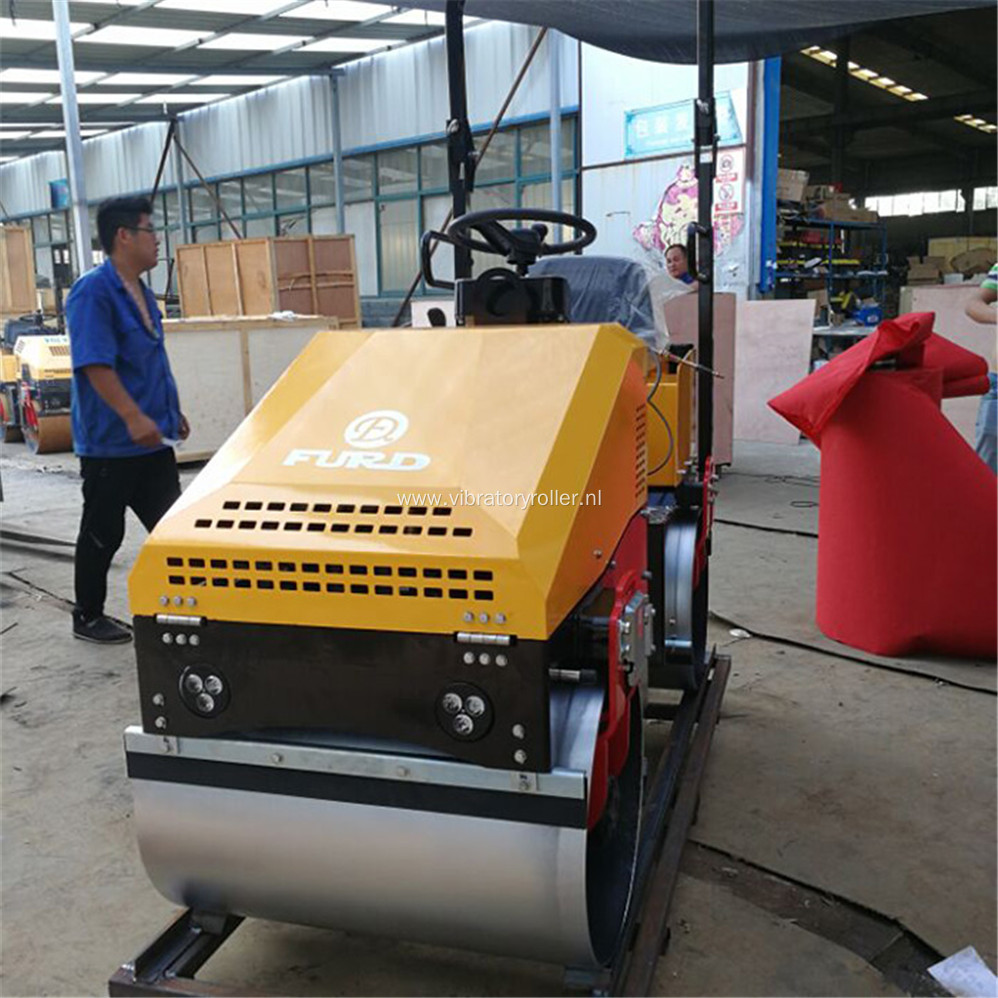 1 ton Small Double Drum Vibratory Roller Compactor