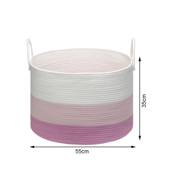 Friendly  Large Twist Rope Basket Hamper