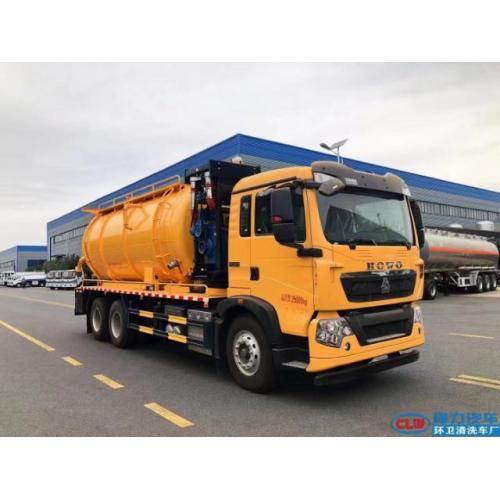 Howo 20000L septic tank sewer cleaning truck