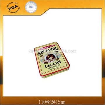 Rectangle Cigarettes Tin Box with Plastic Frame
