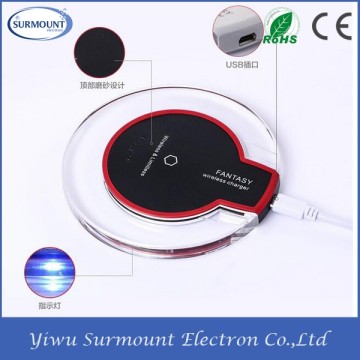 2016 New wholesale qi standard wireless mobile charger for samsung iphone