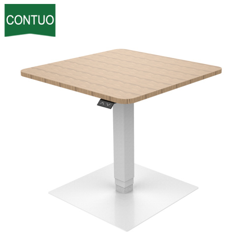 Adjustable Height Table Electric Control Small Table For Workstation Wooden Meeting Factory