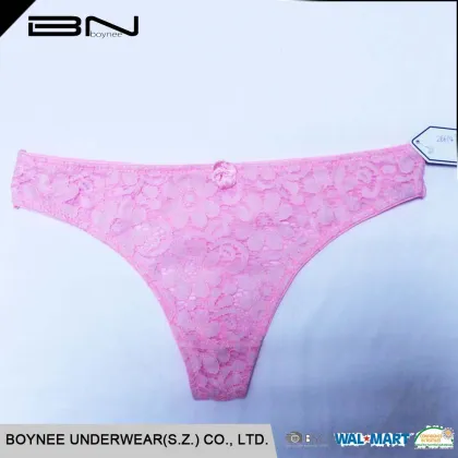 China underwear manufacturer pink lace undies women intimates sexy women panties