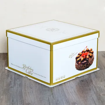 Paper box packaging design for cake