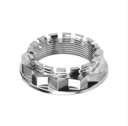 titanium GR5 flanged axle nut for ducati