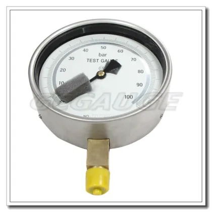 High quality bottom type 160 mm yf pressure gauge
