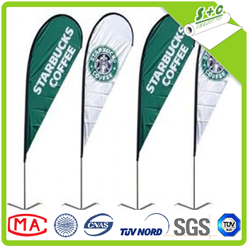 100 polyester digital printing knitted flag fabric for flags