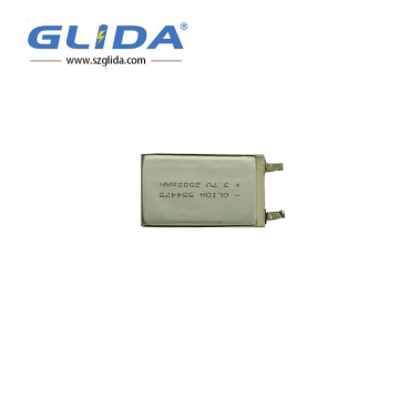 3.7V 2000mAh Rechargeable Lithium Polymer battery 554475