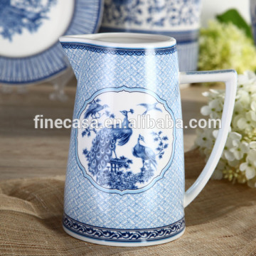 1200CC Elegant Fine New Bone China Water Jug of Blue in China
