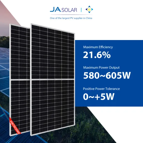 Ja Solar High-Power Bifacial Photovoltaic Panels: 580W to 605W Specifications and Features
